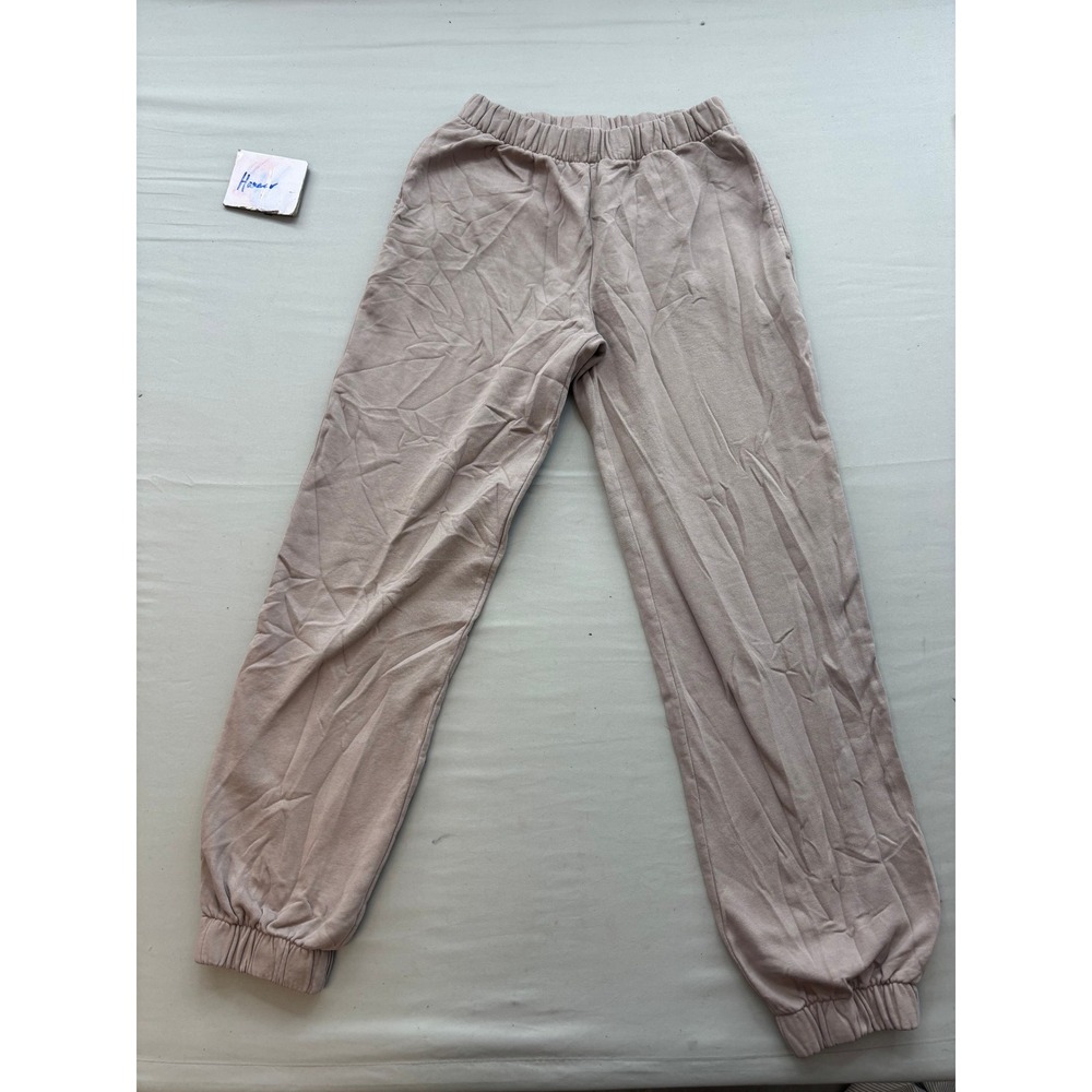 John Galt Brandy Melville Tan Beige Elastic Waist Jogger Sweatpants One Size